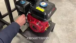 Дробилка измельчитель веток в сборе. Запуск двигателя!