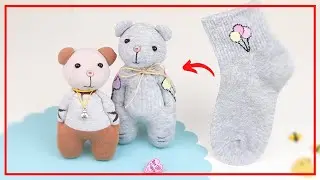 Cute Teddy Bear of Lone Sock - DIY NataliDoma