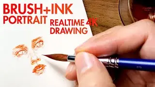 Portrait with AURORA Orange Ink / Real-Time 4K