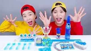 ลูกอมช็อคโกแลตบลูเยลลี่ มุกบัง DONA Mukbang