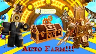 Фарм часов в Toilet Tower Defense. (auto farm clocks ttd)