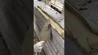 Laying blocks laid flat 🧱🧱 #bricklayer #bricklaying #skill
