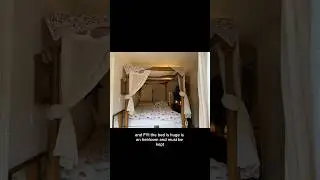 let's fit one more bed into this room! and turning the giant 4 post bed from a hindrance to a gift!