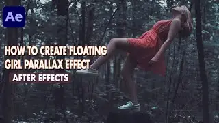how to create floating girl parallax effect in after effects tutorial