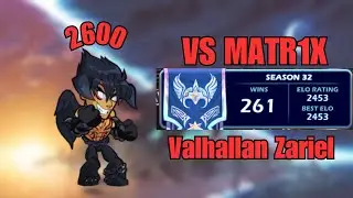SIG SPAMMING ON ZARIEL = VALHALLAN!?!? (Brawlhalla Ranked 1v1 Episode 1)