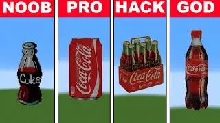 NOOB VS PRO VS HACKER VS GOD 💠Coca Cola💠 💥Minecraft Pixel Art💥