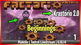 ⚙️Factorio Krastorio 2 Mod✅🏭➡️Humble Beginnings x01