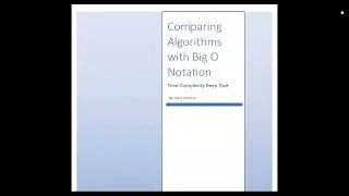 Big O Notation | Time & Space Complexity | Synthetic AI Version | A Level | By ZAK