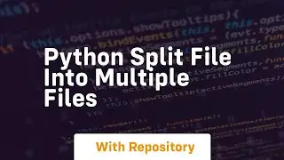 python split file into multiple files