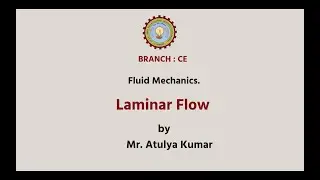 Fluid Mechanics |  Laminar Flow| AKTU Digital Education