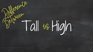 Какая разница между Tall и High? 