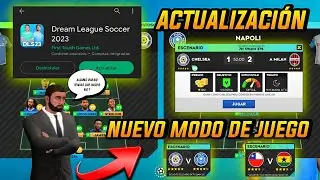 DLS 23⚪🔵||NUEVA ACTUALIZACIÓN🚨⚽🔥|| NUEVO MODO DE JUEGO ✅||RETO CON DIFICULTAD ⁉️🎙️