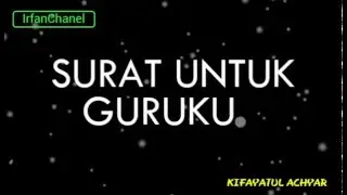 Surat Untuk Guru Sekolah