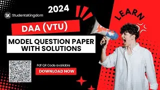 ADA Model Question Paper with Solutions | Scan and Download the pdf | @SK22257