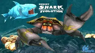 ICE SHARK vs Giant CRAB in Hungry Shark Evolution