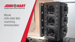 Machining a fracking pump on a Mazak HCN-5000 NEO
