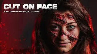 How to make a Cut on Face SFX Makeup for Halloween! | Kesik Yüz SFX Makyajı Nasıl Yapılır!