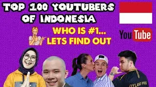 Top 100 Most Subscribed Youtubers in Indonesia | Most Subscribed YouTube Channels in Indonesia