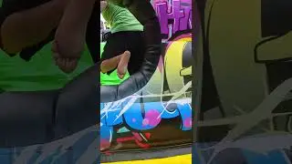 Let’s challenge this 43-meter inflatable obstacle course together! ① #inflatable #obstaclecourse