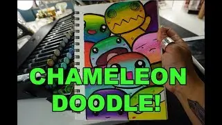 CHAMELEON MARKER DOODLE!!