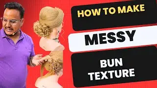 how to make a texture bun or messy bun / how to make messy bun hairstyle 👍