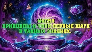 МАГИЯ🔮принципы и твои первые шаги в тайных знаниях. Основа.😈