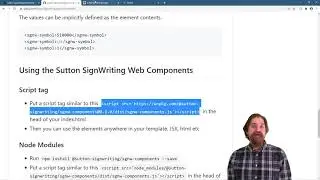 Preview of the Sutton SignWriting Web Components