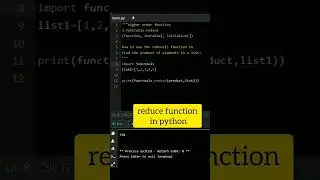 reduce function in python