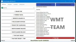 Redmi Note 10S Mi Accaunt FRP Done World Mobile MTK V2 Tool WMT TEAM