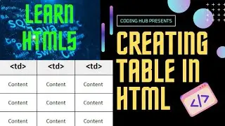 creating a table using HTML || html and css || coding