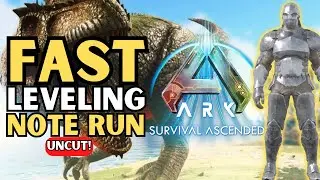 Ark The Island Note Run | Fast Exp | Beginner | Solo | Ark Survival Acended