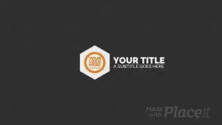 Intro Maker for a Logo Reveal with Minimal Motion Graphics