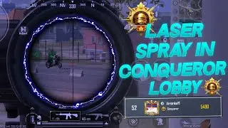 Running Spray Like Hacker😈 In Conqueror Lobby😱- IPhoneXR,11ProMax,12Pro,12ProMax,13,13Pro,13ProMax