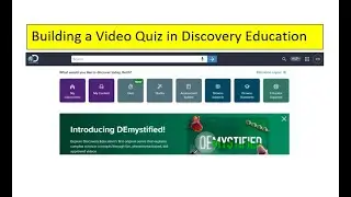 Building a Video Quiz in Discovery Education