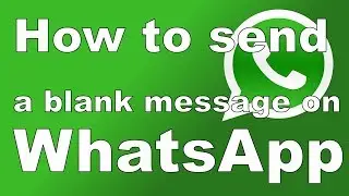 How to send a blank message on WhatsApp with read more link?