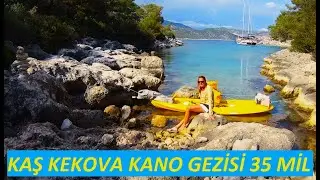 Dünyanın en güzel muhteşem sahilleri Kaş Kekova kano kürek parkuru, Likya Deniz Yolunun güzellikleri