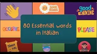Learn Italian in 10 Minutes a Day with 80 Essential Words