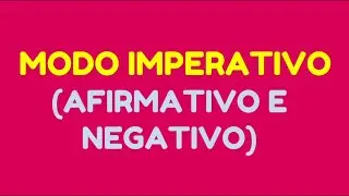 Imperative Mood: Affirmative and Negative [Professor Alda]