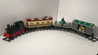Lego Christmas Train with Motorized Passenger Car MOC