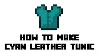 Minecraft Survival: How to Make Cyan Leather Tunic