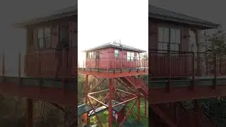 Unique Tiny Home Tower 30ft Up In The Air! (60 Second Airbnb Tour)