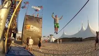 Стас Панюта- Long Slackline (70+ метров) Z-Games Kazantip 2012