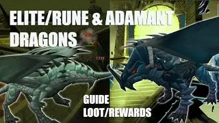 Runescape 3! RUNE & ADAMANT Dragons | Mechanics/Guide + Glaiven Wing-Tip Drop!