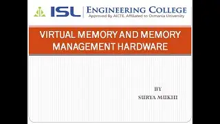COA   VIRTUAL MEMORY AND MEMORY MANAGEMENT HARDWARE