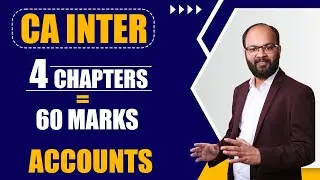 4 Chapters = 60 Marks CA Inter Accounts | CA Inter Accounts Important Chapters | CA Inter Sep 2024