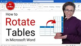 How to Rotate Tables in Microsoft Word (PC & Mac)