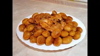 Кролик в сметанном соусе.