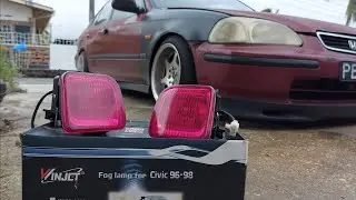 Fog Lamps install on my Ek3 civic