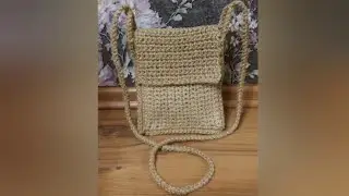 Сумка из джута крючком