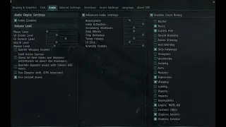 Eve online Audio Settings 003 (cargo/ship/survey scanners)